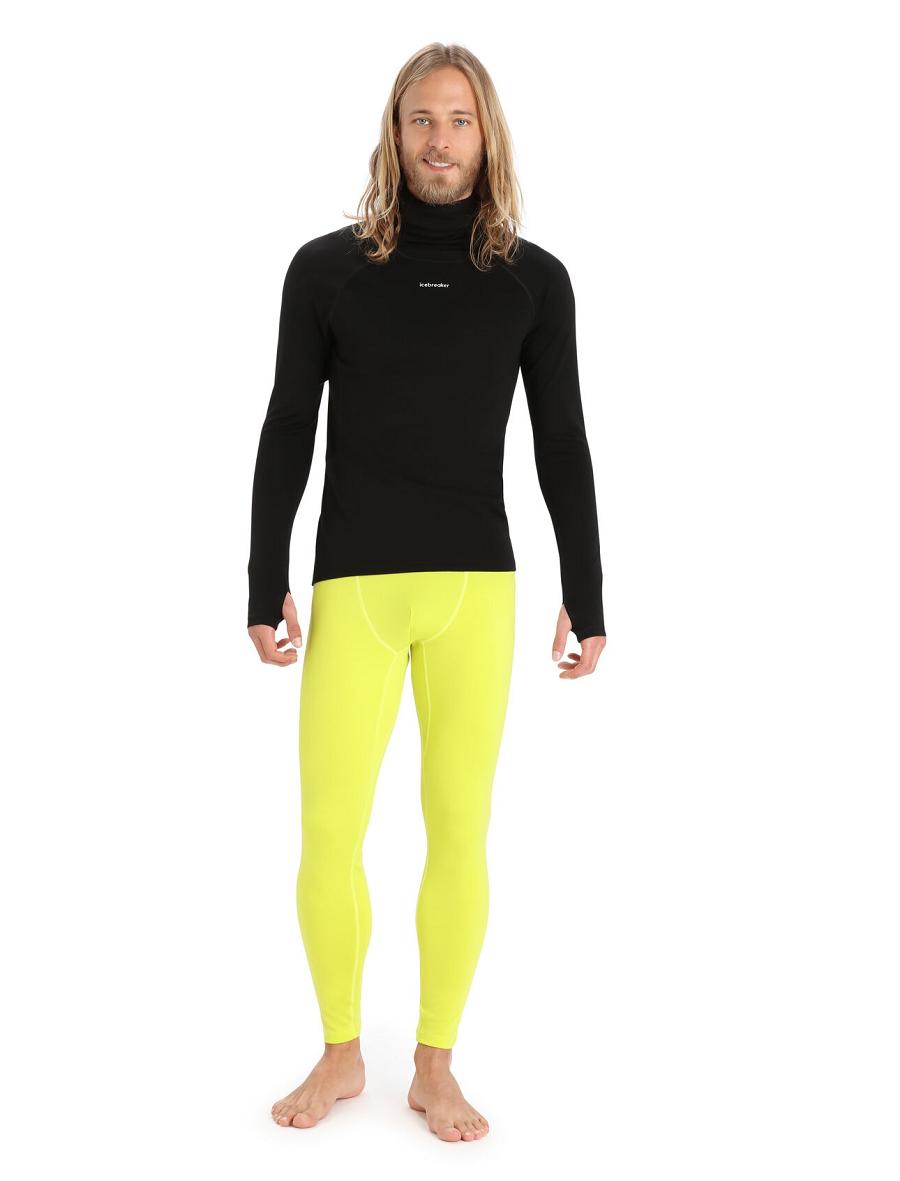 Icebreaker MerinoFine™ Long Sleeve Roll Neck Miesten Base Layers Mustat | FI 1344BEXC